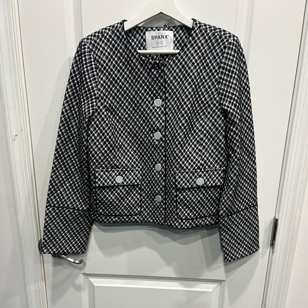 SPANX NWT Ponte Lady Jacket in Jacquard.
